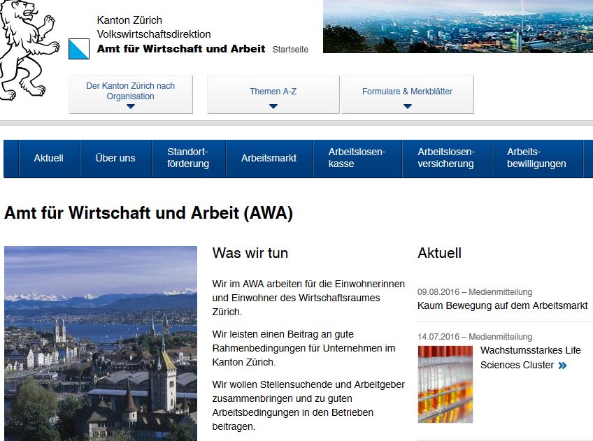 www.awa.zh.ch-Amt für Wirtschaft und Arbeit (AWA)